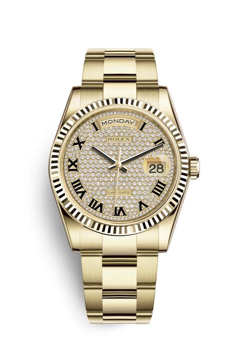 gold pave rolex|rolex 18 ct yellow gold.